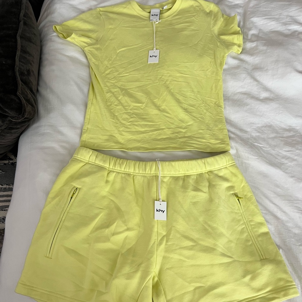 KHY LIME GREEN MATCHING SET